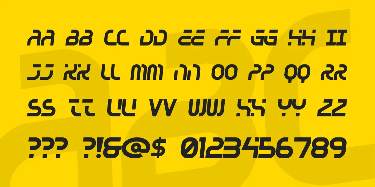 Greenhouse gas Font preview 4
