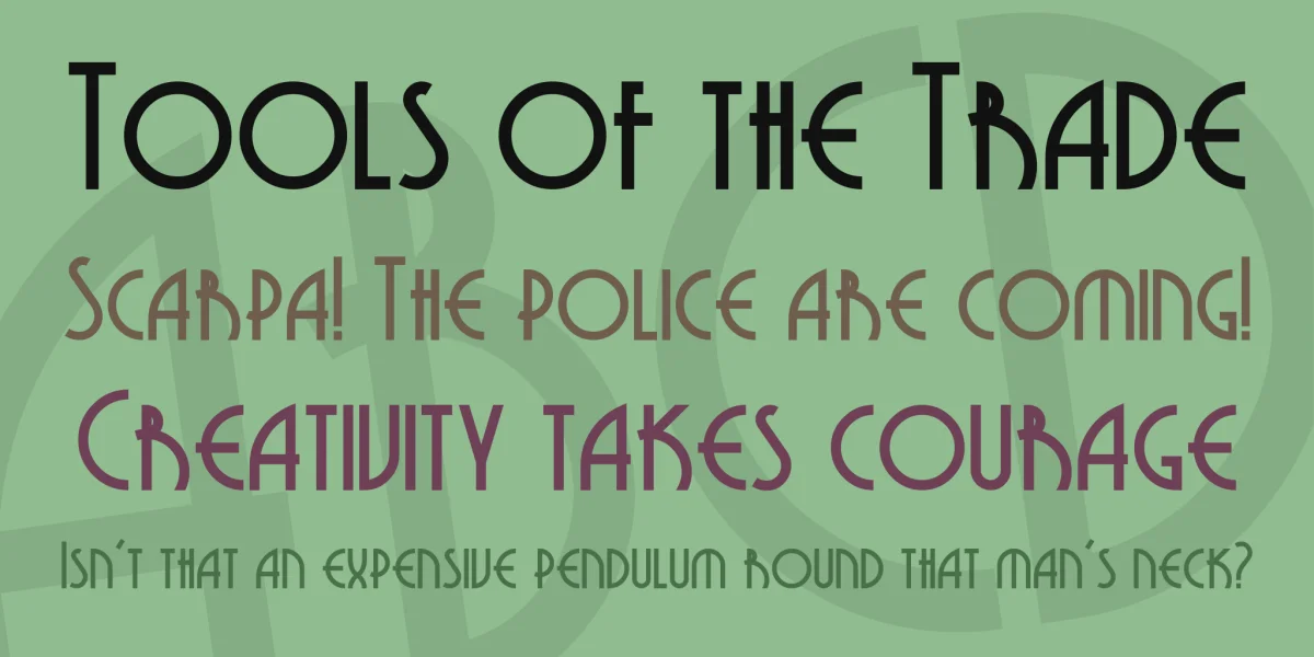 Grenadier NF Font preview 2