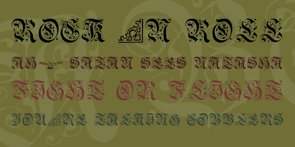 GriffinTwo Font preview 2