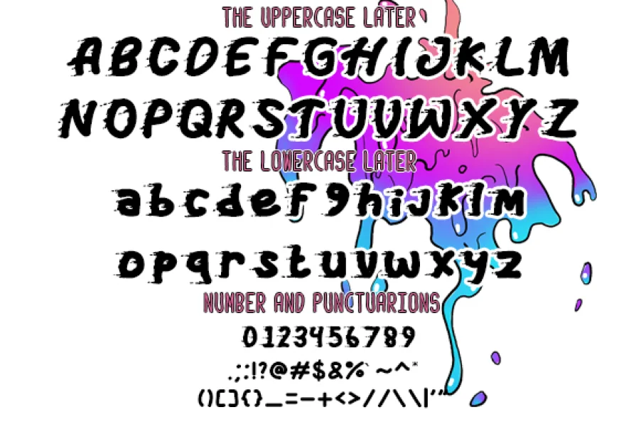 Grime Font preview 4