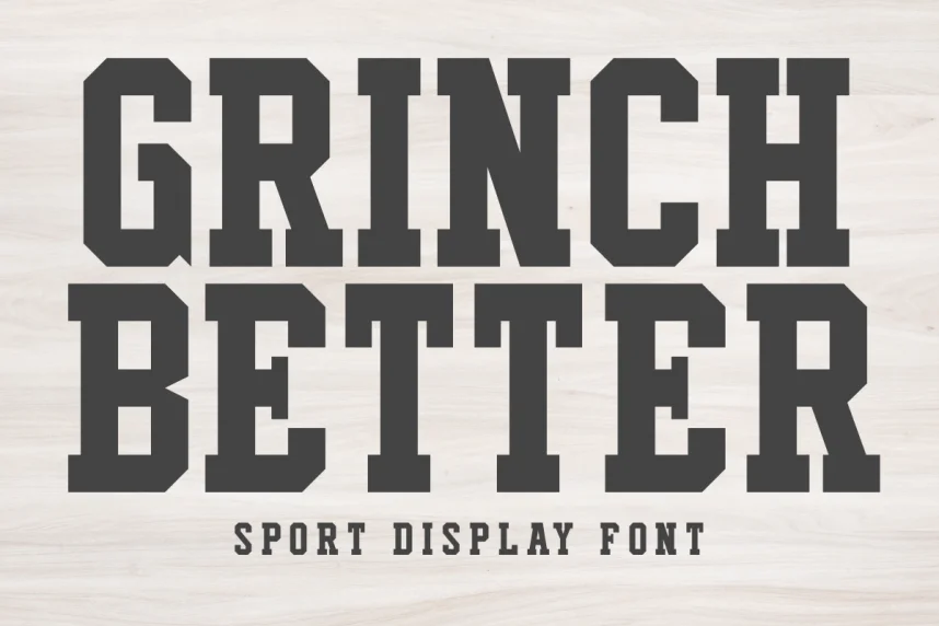 Grinch Better Font preview 2