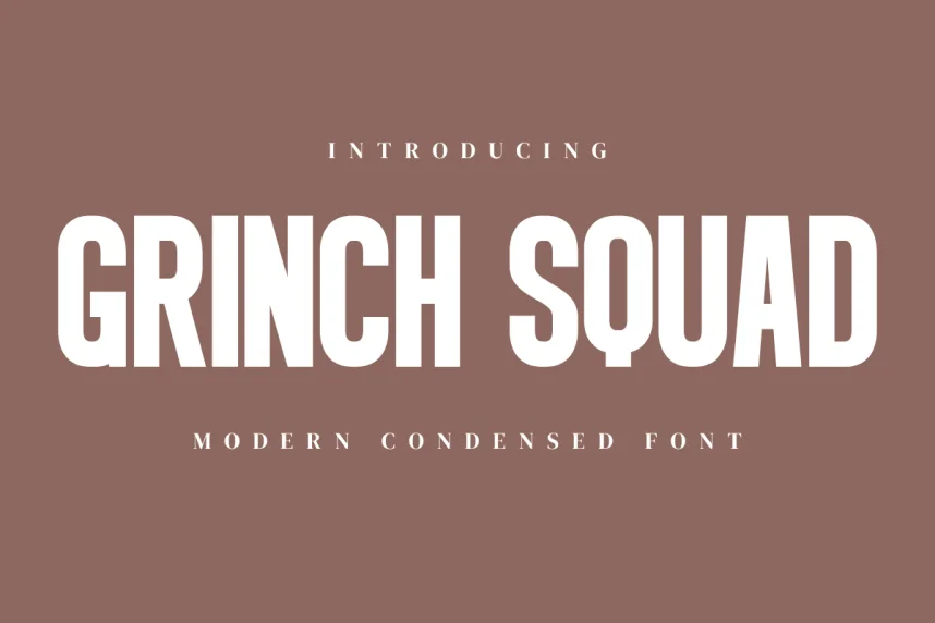 Grinch Squad Font preview 2