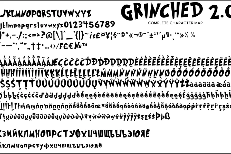 Grinched 2.0 Font preview 2