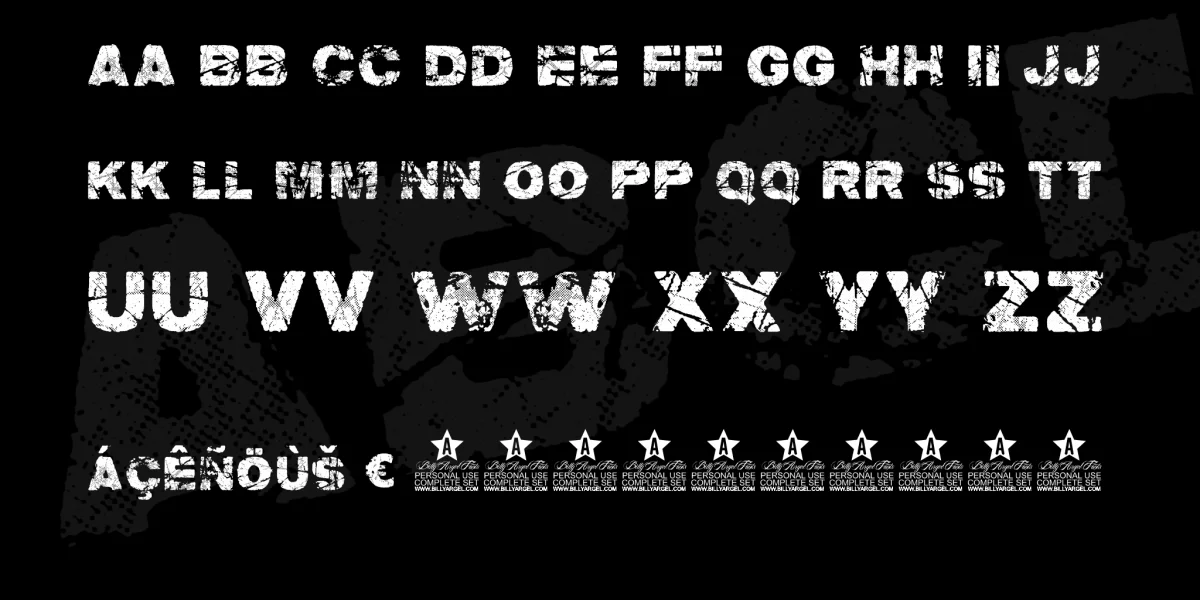 groOvEd PERSONAL USE Font preview 2