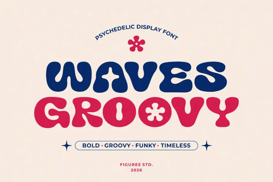 Groovy Waves Demo Font