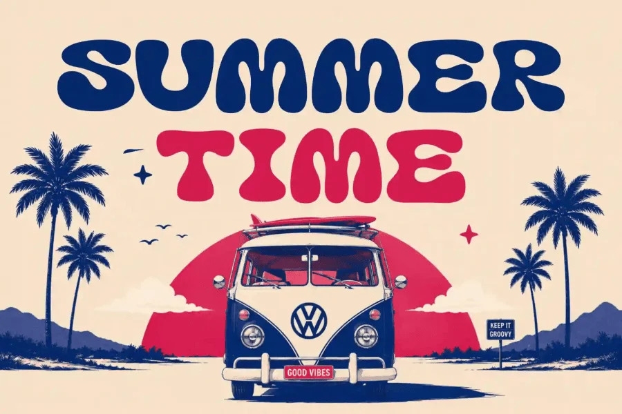 Groovy Waves Demo Font preview 10