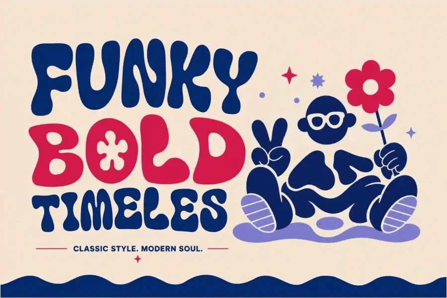 Groovy Waves Demo Font preview 2