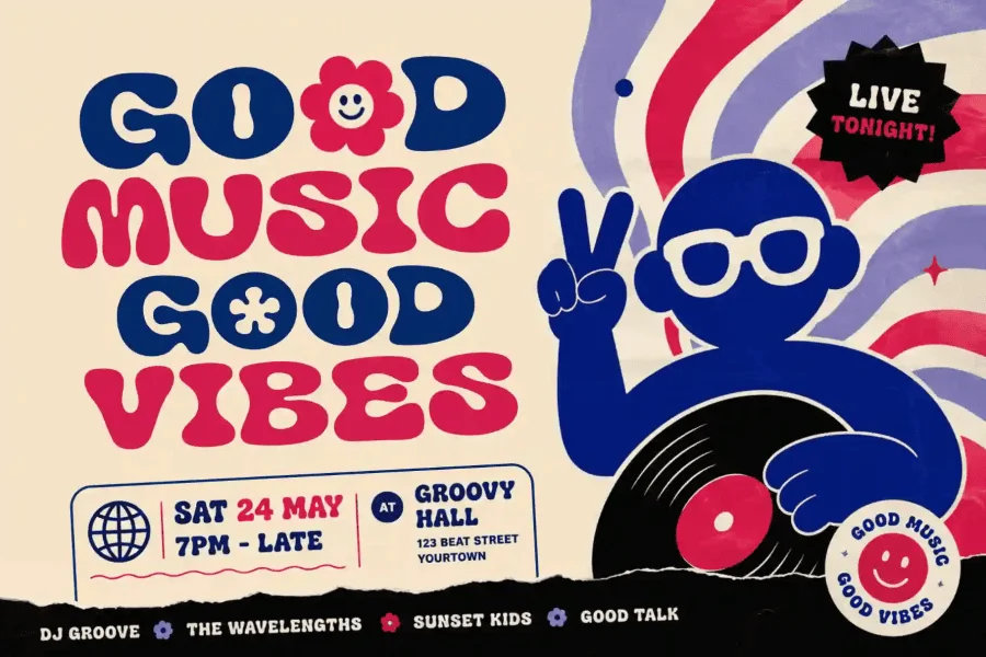 Groovy Waves Demo Font preview 4
