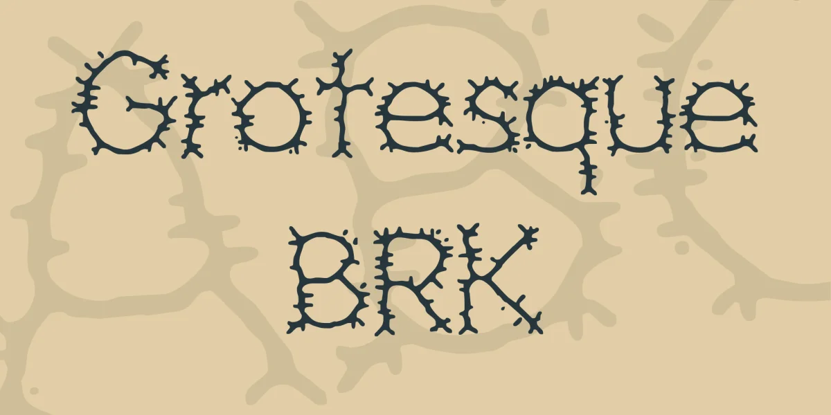 Grotesque BRK Font