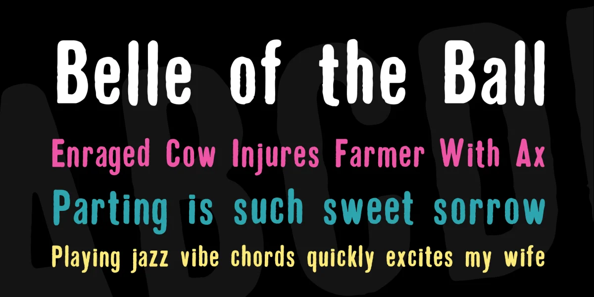 Gruen Lemonograf Font preview 2