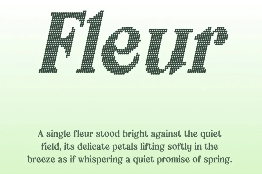 Guavine Disco Font preview 3