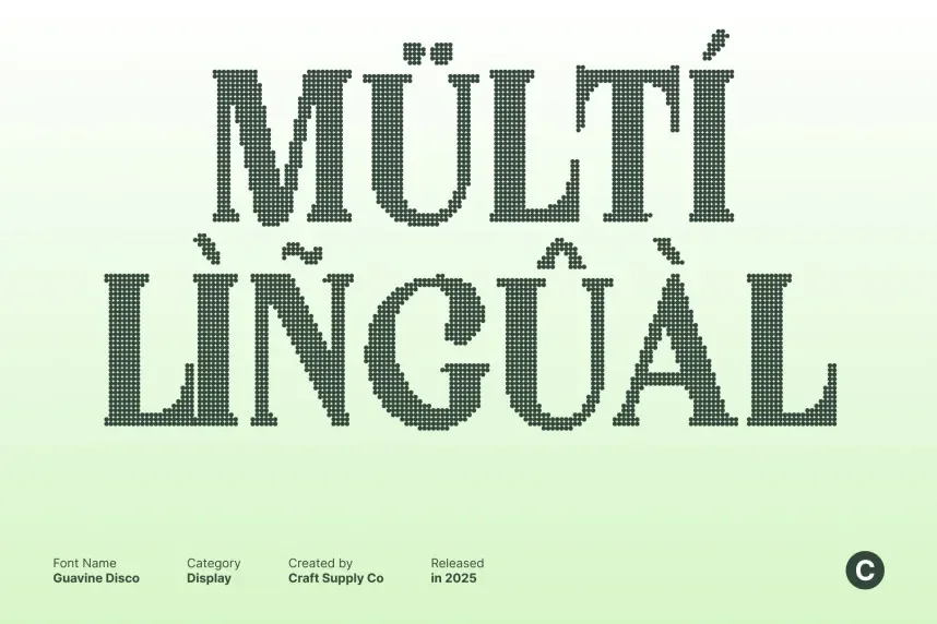 Guavine Disco Font preview 5