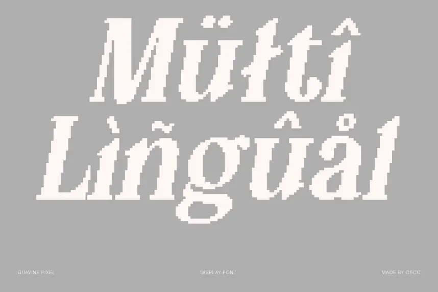 Guavine Pixel Font preview 5