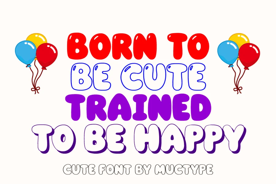 Guby Bambam Font preview 4