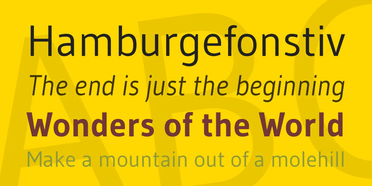 Gudea Font Family preview 2