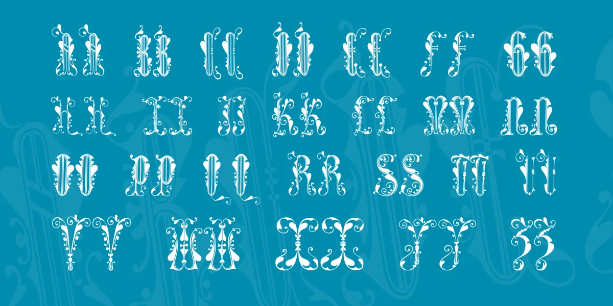 GuinevereCaps Font preview 3