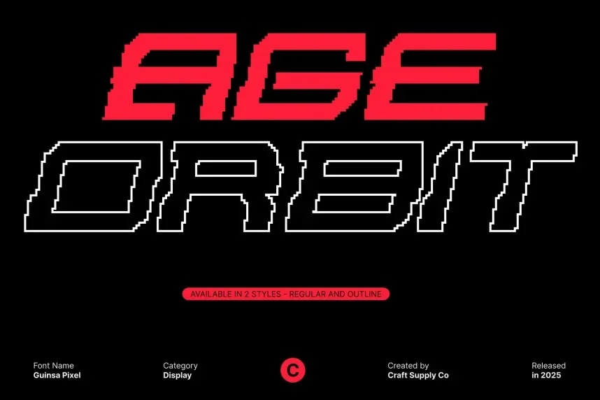 Guinsa Pixel Font preview 3