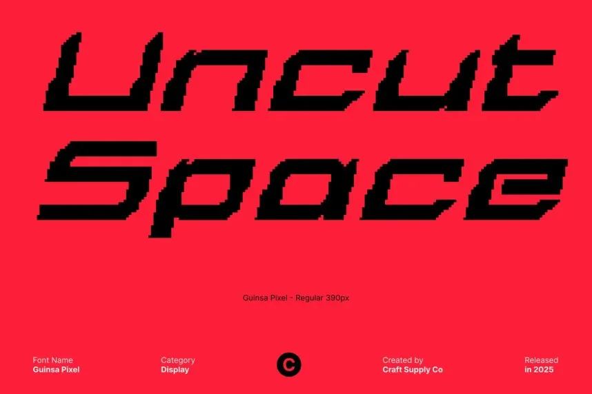 Guinsa Pixel Font preview 4