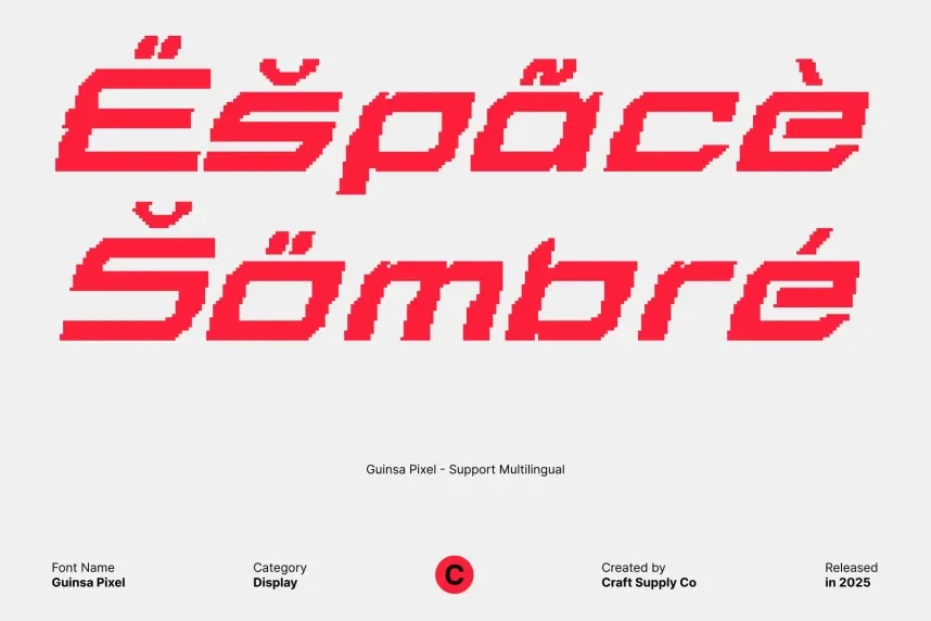 Guinsa Pixel Font preview 5