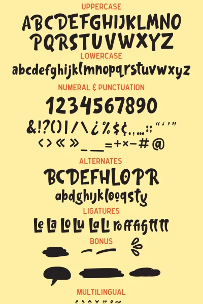 Gula FREE Font preview 11