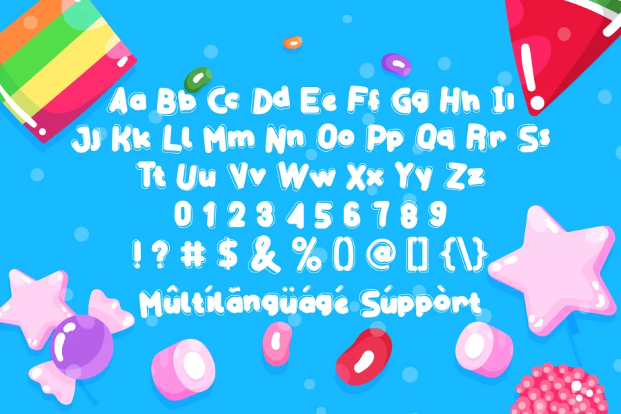 Gummy Candy Demo Font preview 4