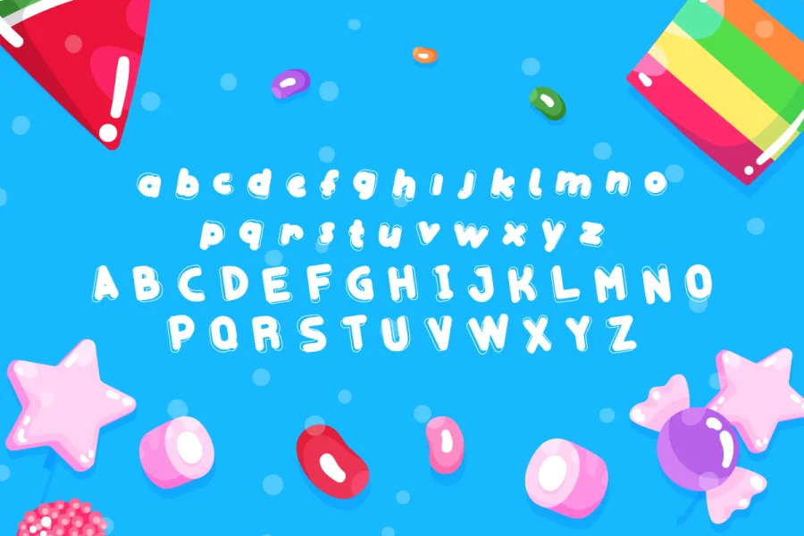 Gummy Candy Demo Font preview 6