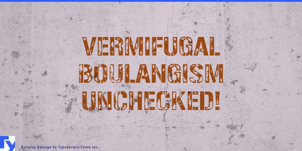 Gunplay Font Family preview 3