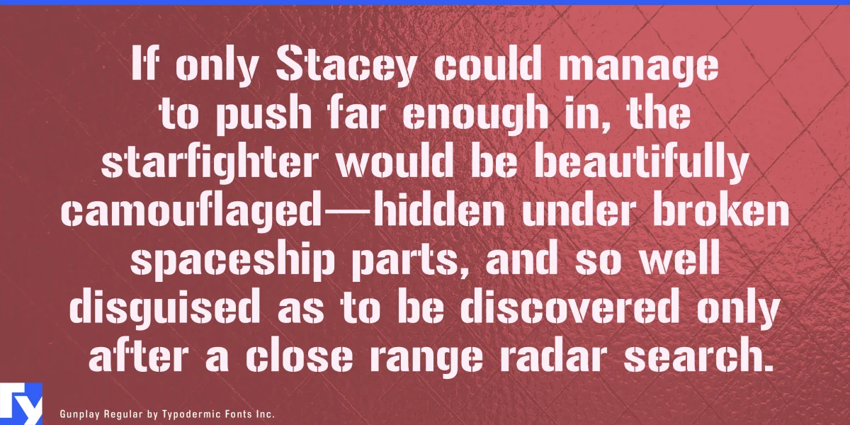 Gunplay Font Family preview 4