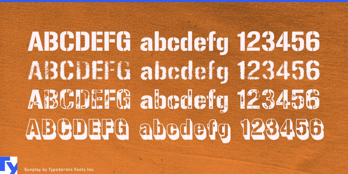 Gunplay Font Family preview 6