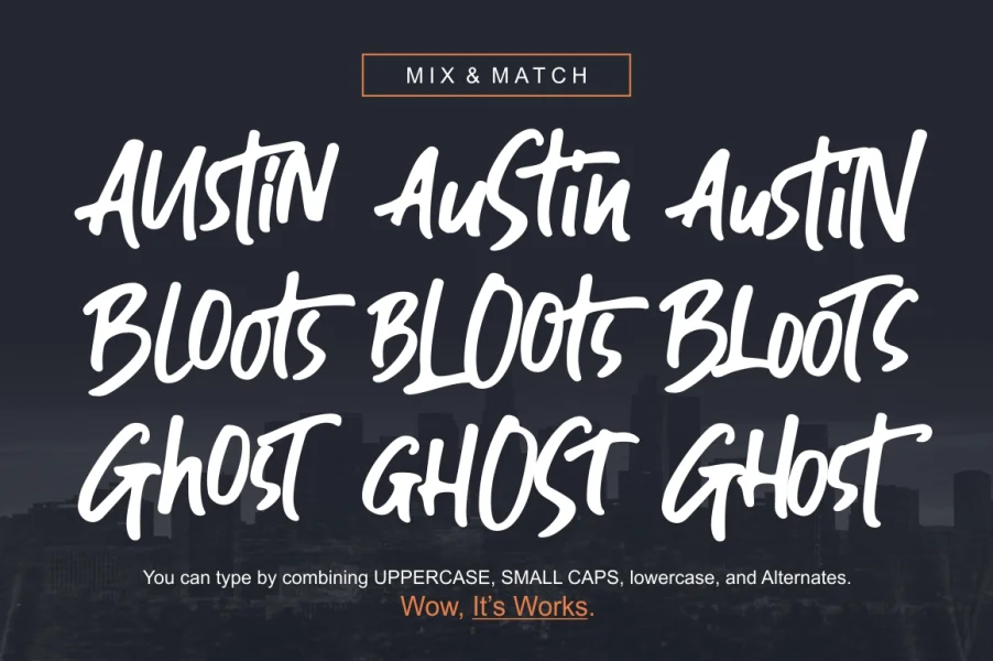 Guthen Bloots Personal Use Font preview 2