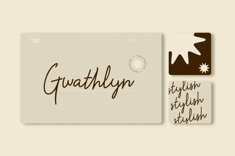 Gwathlyn DEMO Font preview 10