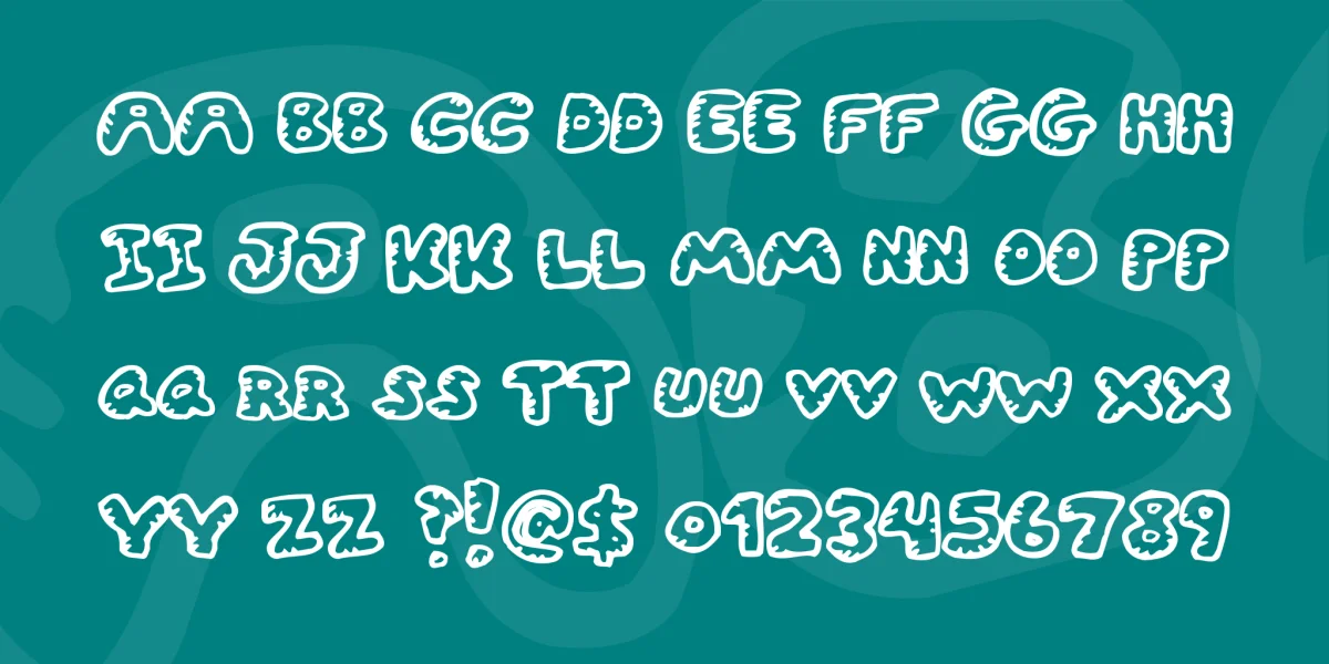Gwibble Font preview 2