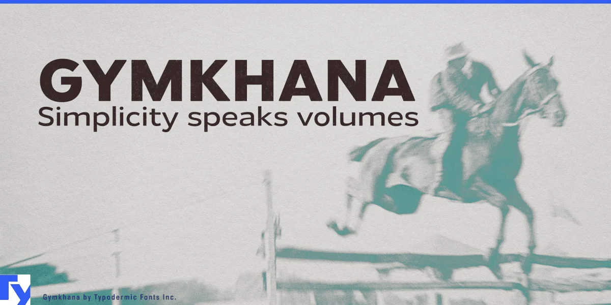 Gymkhana Font