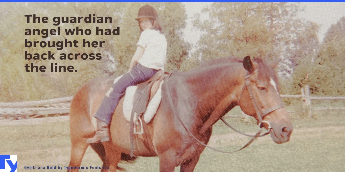 Gymkhana Font preview 6