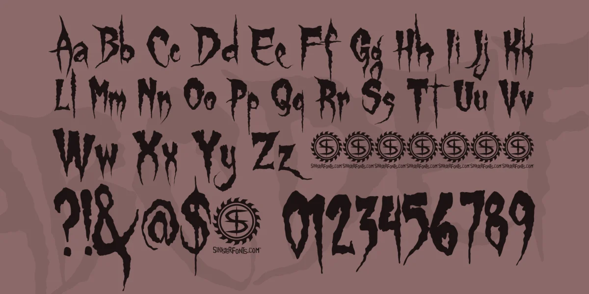 Gypsy Curse Font preview 2