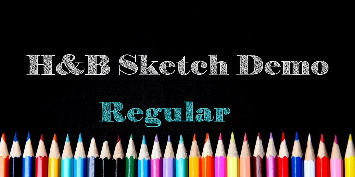 H&B Sketch Demo Font preview 3