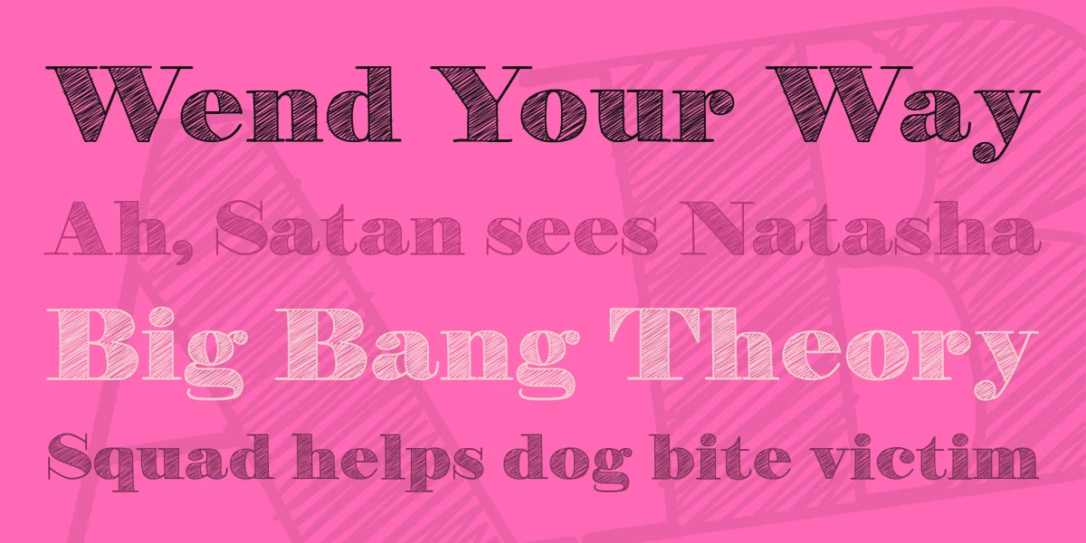 H&B Sketch Demo Font preview 4