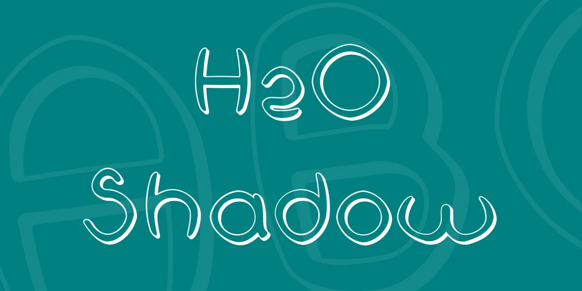 H2O Shadow Font