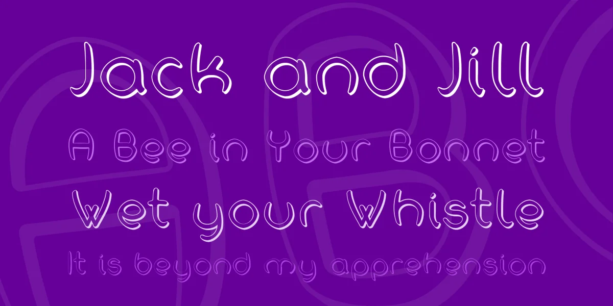 H2O Shadow Font preview 2