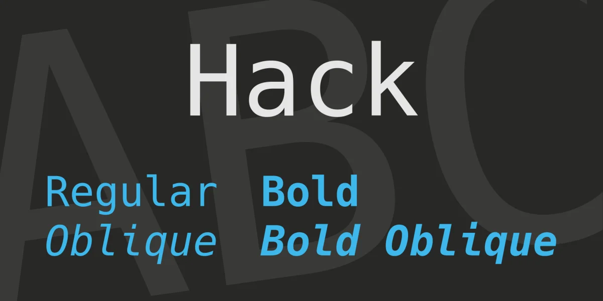 Hack Font Family preview 6
