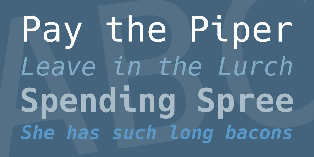 Hack Font Family preview 7