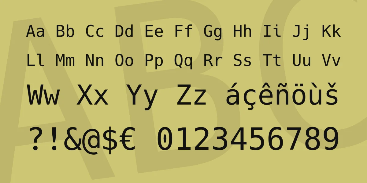 Hack Font Family preview 9