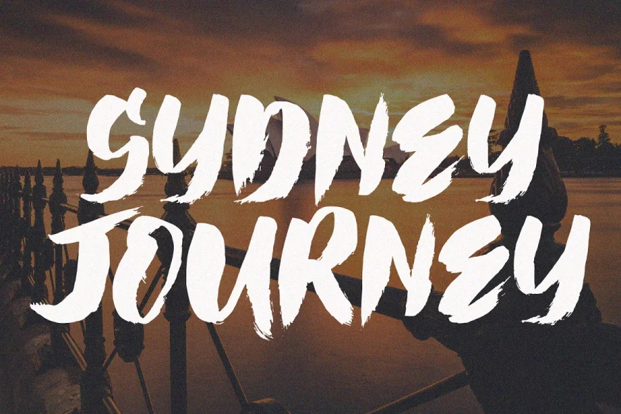 Hai Brush Demo Font preview 10