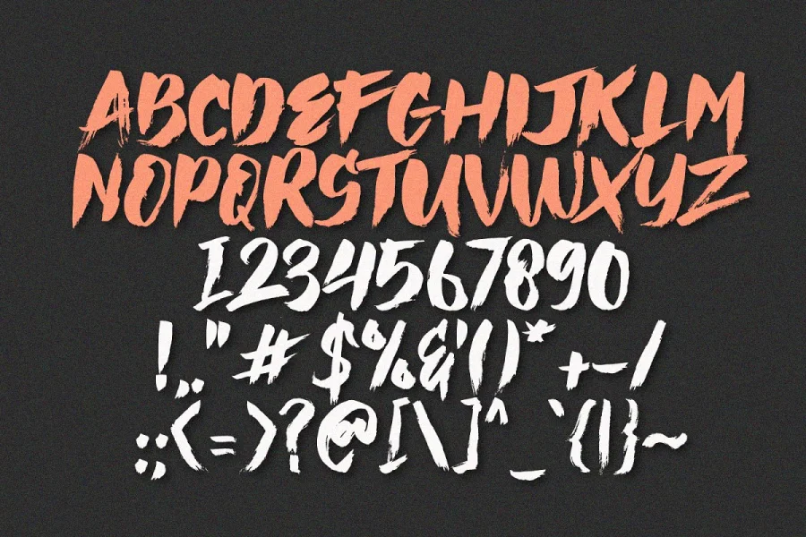 Hai Brush Demo Font preview 6