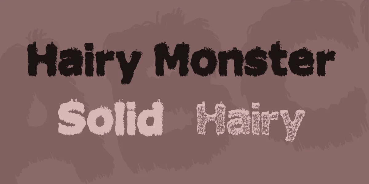Hairy Monster Font Family
