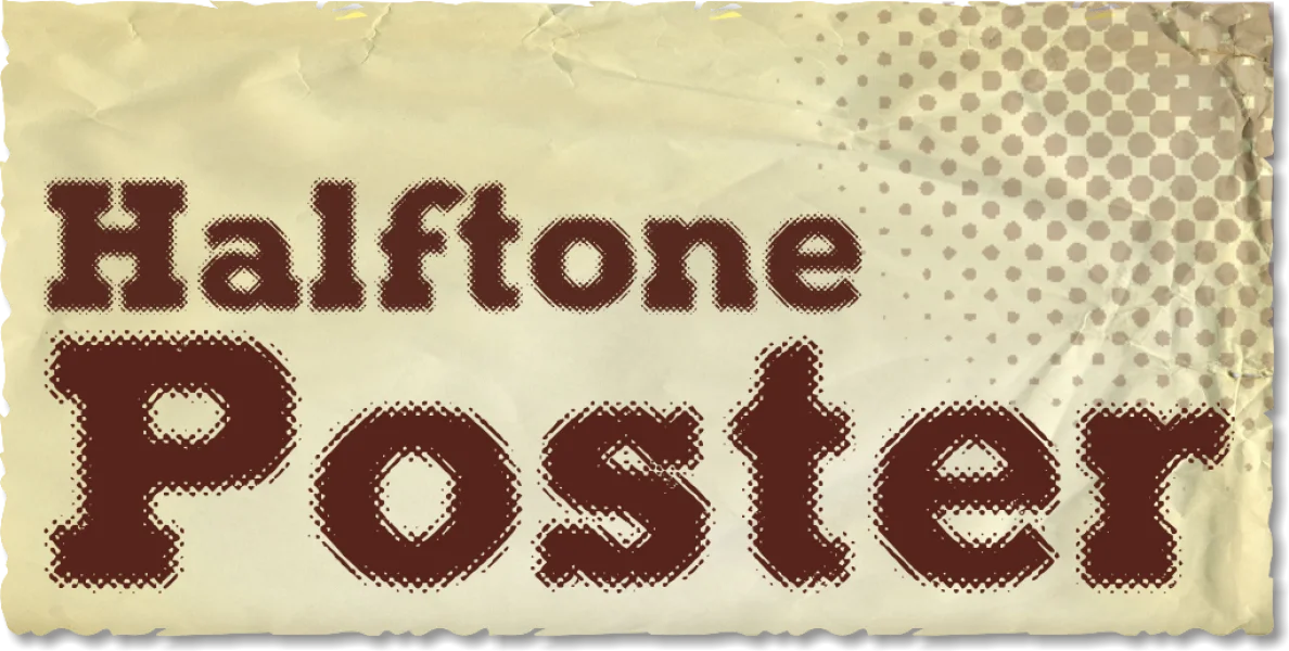 Halftone Poster Demo Font