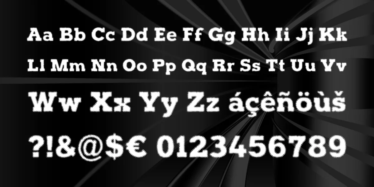 Halftone Poster Demo Font preview 4