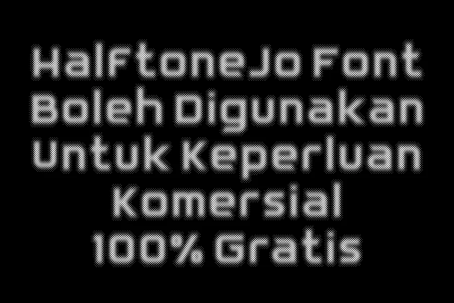 HalftoneJo Font preview 2