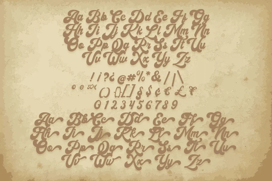 Halycoon Font Family preview 4
