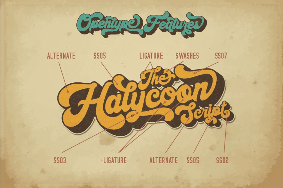 Halycoon Font Family preview 5